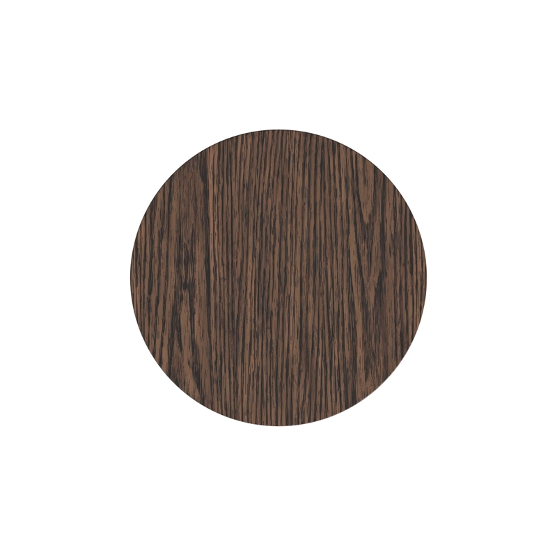 Modern Wood Living Room Entertainment Tulane Round Pedestal - Brown