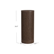 Modern Wood Living Room Entertainment Tulane Round Pedestal - Brown