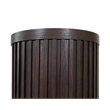 Modern Wood Living Room Entertainment Tulane Round Pedestal - Brown