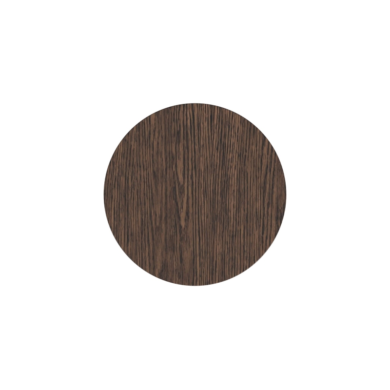 Modern Wood Living Room Entertainment Tulane Round Pedestal - Brown