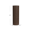 Modern Wood Living Room Entertainment Tulane Round Pedestal - Brown