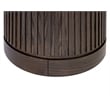 Modern Wood Living Room Entertainment Tulane Round Chair Side Table - Brown