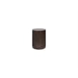 Modern Wood Living Room Entertainment Tulane Round Chair Side Table - Brown