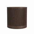 Modern Wood Living Room Entertainment Tulane Round End Table - Brown