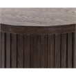 Modern Wood Living Room Entertainment Tulane Round End Table - Brown