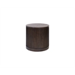 Modern Wood Living Room Entertainment Tulane Round End Table - Brown