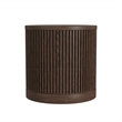 Modern Wood Living Room Entertainment Tulane Round End Table - Brown