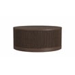 Modern Wood Living Room Entertainment Tulane Round Cocktail Table - Brown