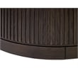Modern Wood Living Room Entertainment Tulane Round Cocktail Table - Brown