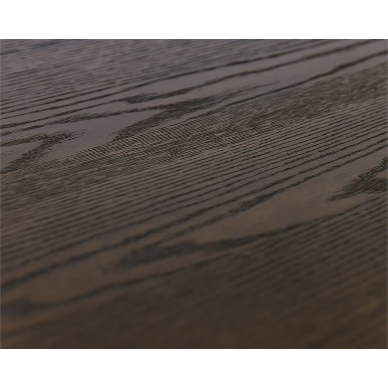 Modern Wood Living Room Entertainment Tulane Round Cocktail Table - Brown