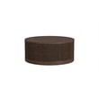 Modern Wood Living Room Entertainment Tulane Round Cocktail Table - Brown