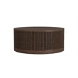 Modern Wood Living Room Entertainment Tulane Round Cocktail Table - Brown