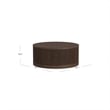 Modern Wood Living Room Entertainment Tulane Round Cocktail Table - Brown