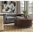 Modern Wood Living Room Entertainment Tulane Round Cocktail Table - Brown