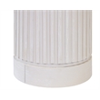 Modern Wood Living Room Entertainment Tulane Round Pedestal - White