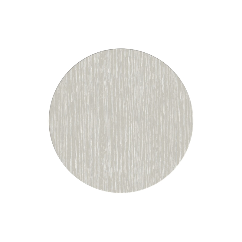 Modern Wood Living Room Entertainment Tulane Round Pedestal - White