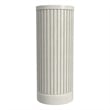 Modern Wood Living Room Entertainment Tulane Round Pedestal - White