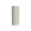 Modern Wood Living Room Entertainment Tulane Round Pedestal - White