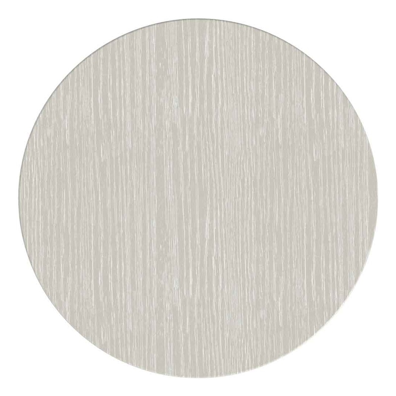 Modern Wood Living Room Entertainment Tulane Round Pedestal - White