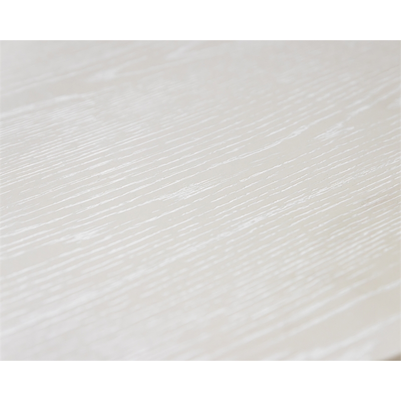 Modern Wood Living Room Entertainment Tulane Round Pedestal - White