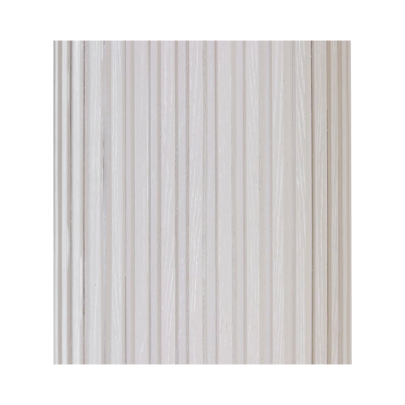 Modern Wood Living Room Entertainment Tulane Round Pedestal - White