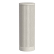 Modern Wood Living Room Entertainment Tulane Round Pedestal - White