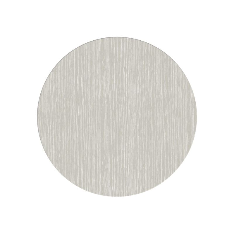 Modern Wood Living Room Entertainment Tulane Round Chair Side Table - White