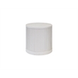 Modern Wood Living Room Entertainment Tulane Round End Table - White