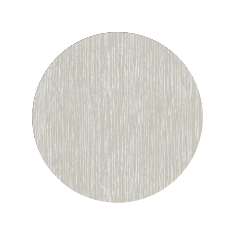 Modern Wood Living Room Entertainment Tulane Round End Table - White