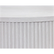 Modern Wood Living Room Entertainment Tulane Round Cocktail Table - White