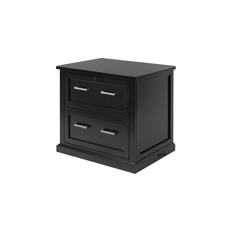 Modern Wood Lateral File Office Lateral File Storage File Fully Assembled Black