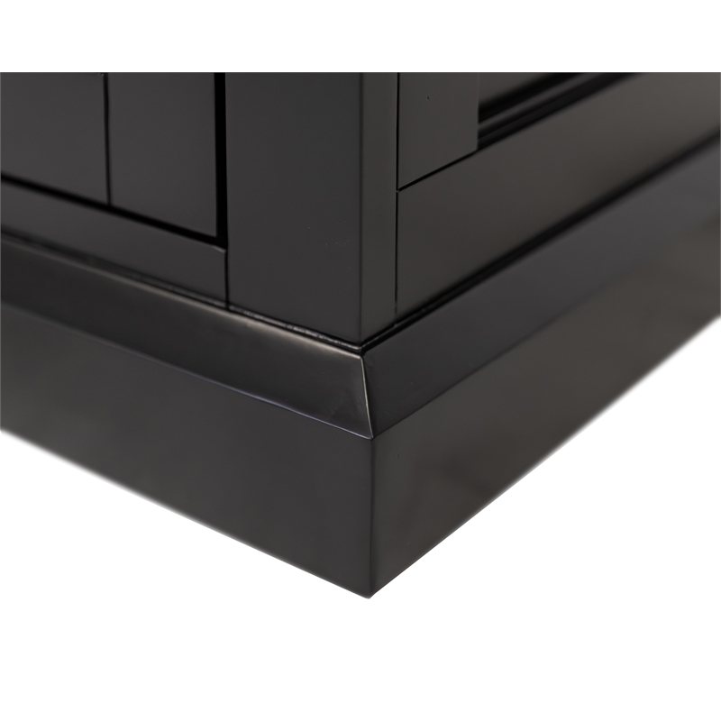 Modern Wood Lateral File Office Lateral File Storage File Fully Assembled Black