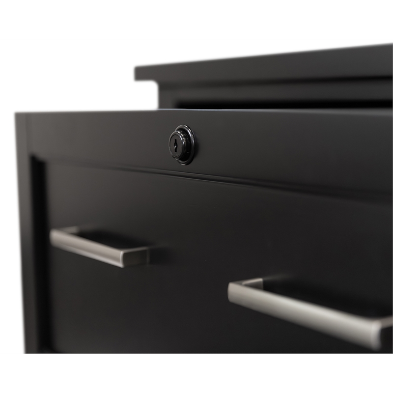 Modern Wood Lateral File Office Lateral File Storage File Fully Assembled Black
