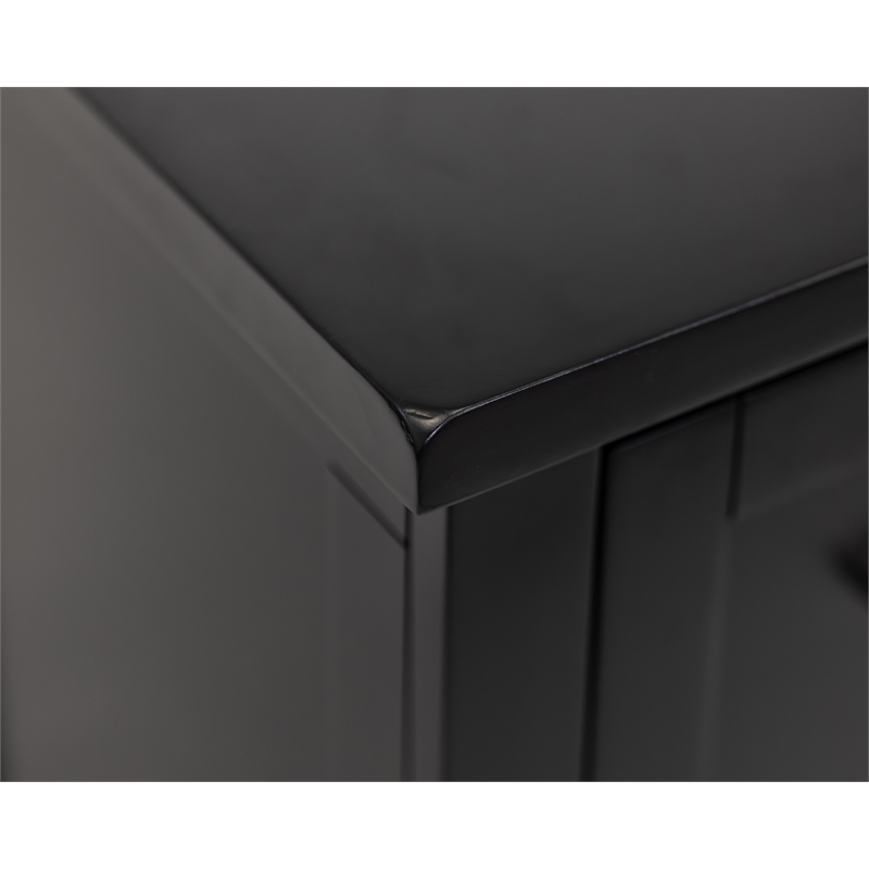 Modern Wood Lateral File Office Lateral File Storage File Fully Assembled Black