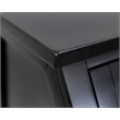 Modern Wood Drop-Lid Secretary Desk Fully Assembled Black Finish