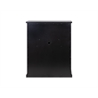 Modern Wood Drop-Lid Secretary Desk Fully Assembled Black Finish