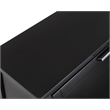 Modern Wood Drop-Lid Secretary Desk Fully Assembled Black Finish