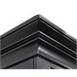 Modern Wood Hutch With Doors Storage Hutch Office Storage Fully Assembled Black