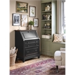 Hartford Wood Drop-Lid Secretary Desk Fully Assembled Black