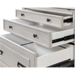 Martin Furniture Hartford Wood Drop-Lid Secretary Desk in White