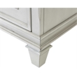 Martin Furniture Hartford Wood Drop-Lid Secretary Desk in White