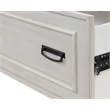 Martin Furniture Hartford Wood Drop-Lid Secretary Desk in White