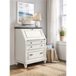 Hartford Wood Drop-Lid Secretary Desk Fully Assembled White
