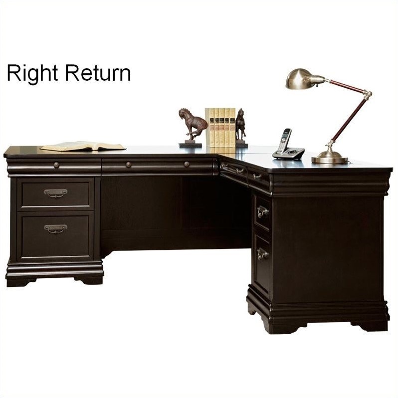 Martin Furniture Beaumont Desk and Return in Deep Java BT684XXR