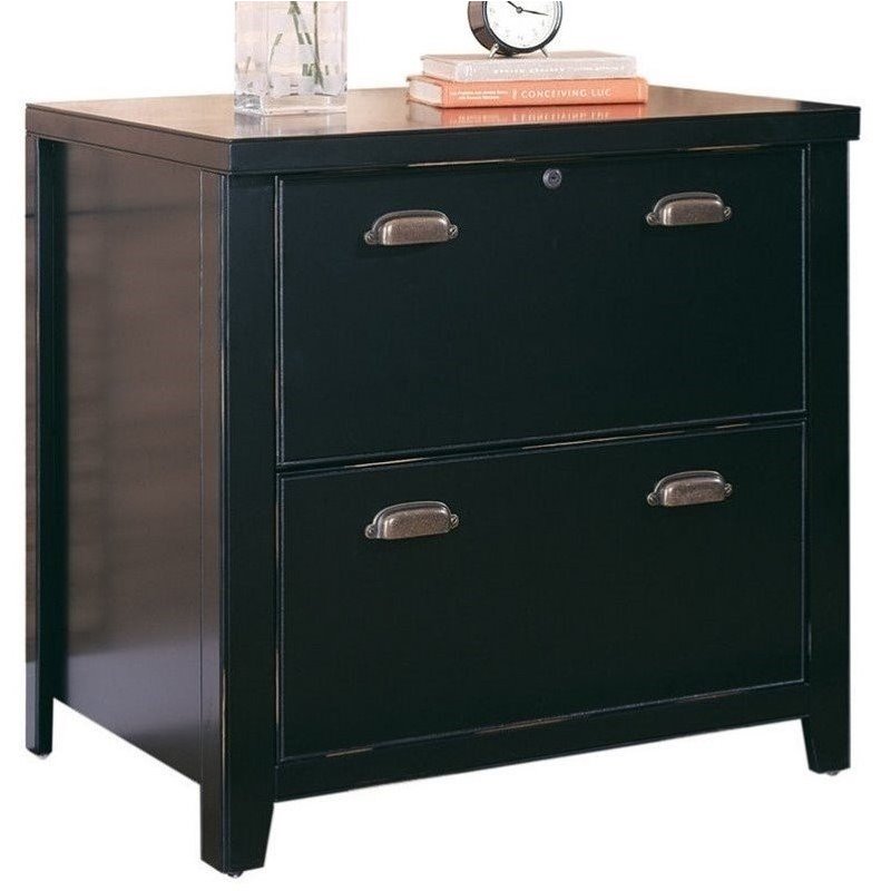 Martin Furniture Tribeca Loft Lateral File In Black Tl450