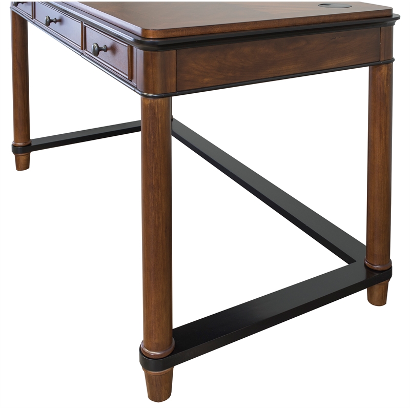 Martin Furniture Kensington Wood Laptop Writing Desk in Warm Fruitwood