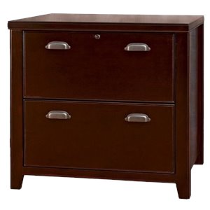martin furniture tribeca loft 2 drawer lateral wood file storage cabinet in cherry