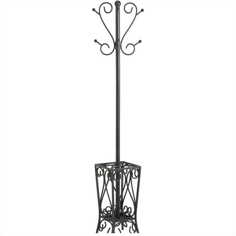 Southern Enterprises Brighton Coat Rack and Umbrella Stand in Painted