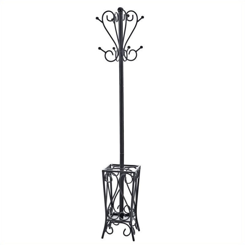 black coat rack stand