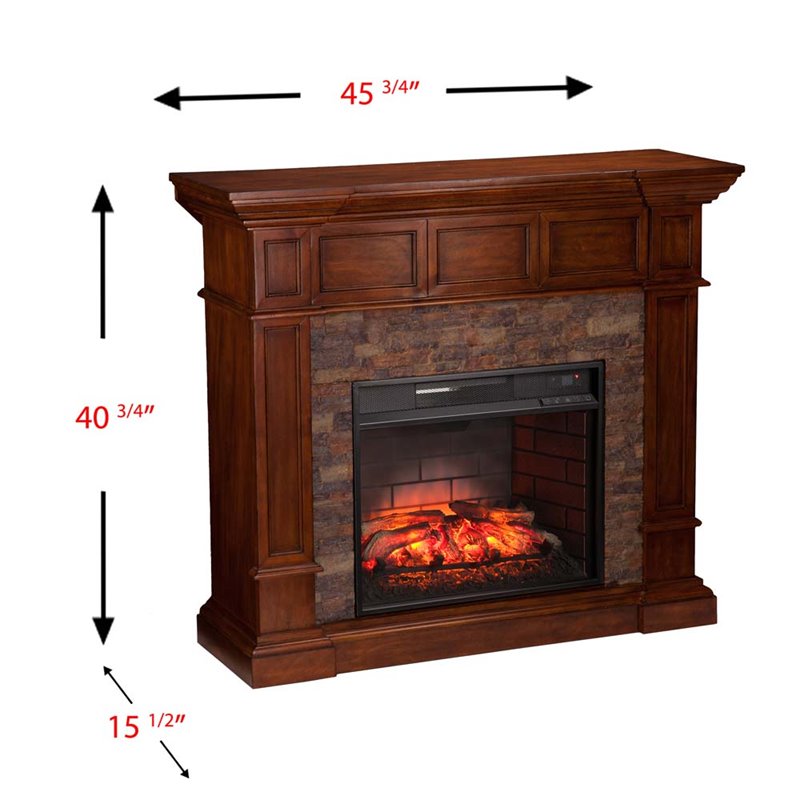 Southern Enterprises Merrimack Corner Infrared Electric Fireplace Southern Enterprises Merrimack Corner Infrared Electric Fireplace